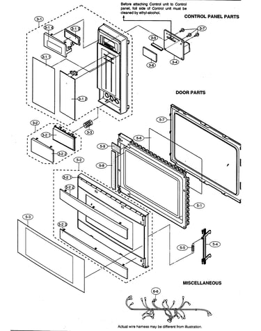 Control panel/door/miscellaneous
