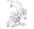 Sharp R-201FK oven/cabinet parts diagram