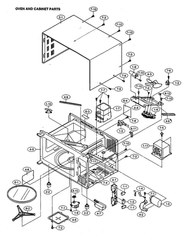 Oven/cabinet parts