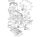 Sharp R-319FW oven/cabinet parts diagram