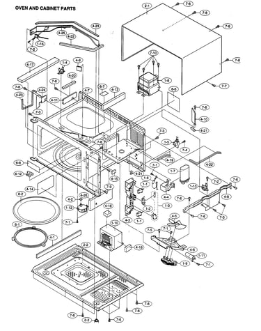 Oven/cabinet parts