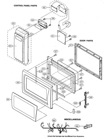 Control panel/door/miscellaneous