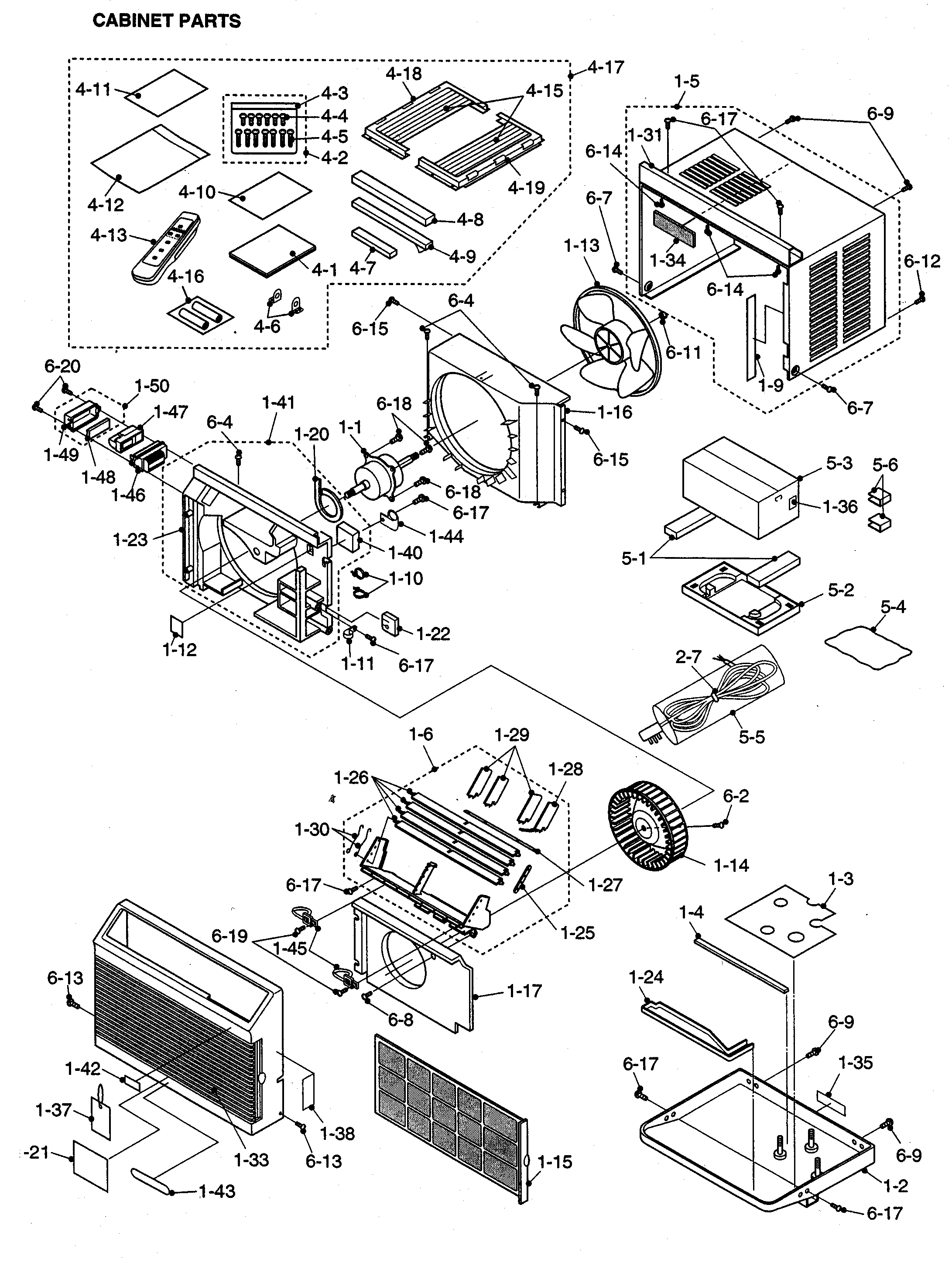 Cabinet parts