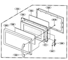 Kenmore 72162622200 door parts diagram