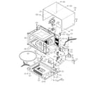 Sharp R-501FK oven/cabinet parts diagram