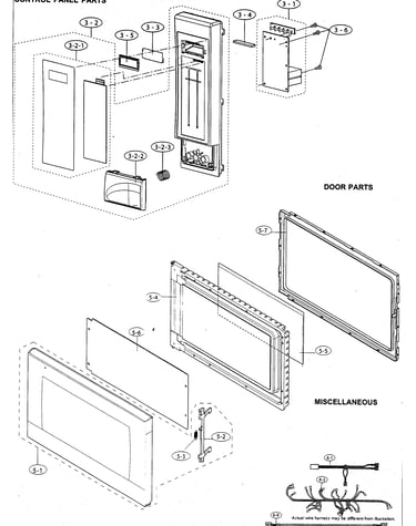 Control panel/door/miscellaneous