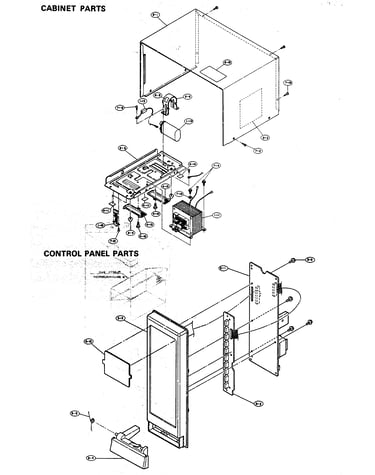 Cabinet/control panel parts