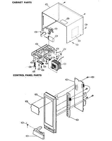 Cabinet/control panel parts