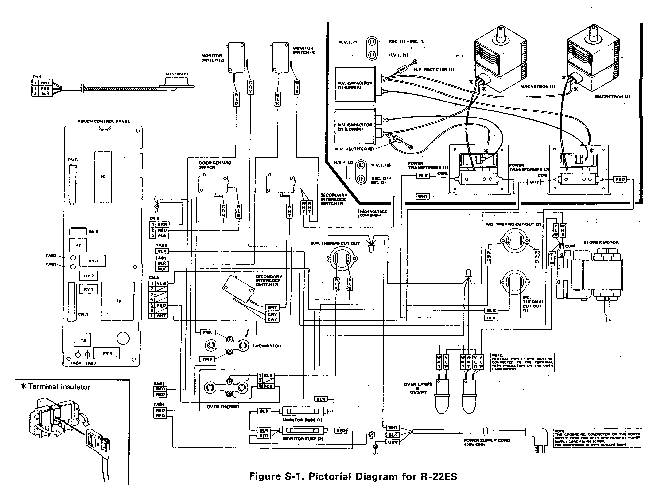 WIRING DIAGRAM R-22ES