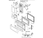 Sharp R-314FS control panel/door parts/miscellaneous diagram