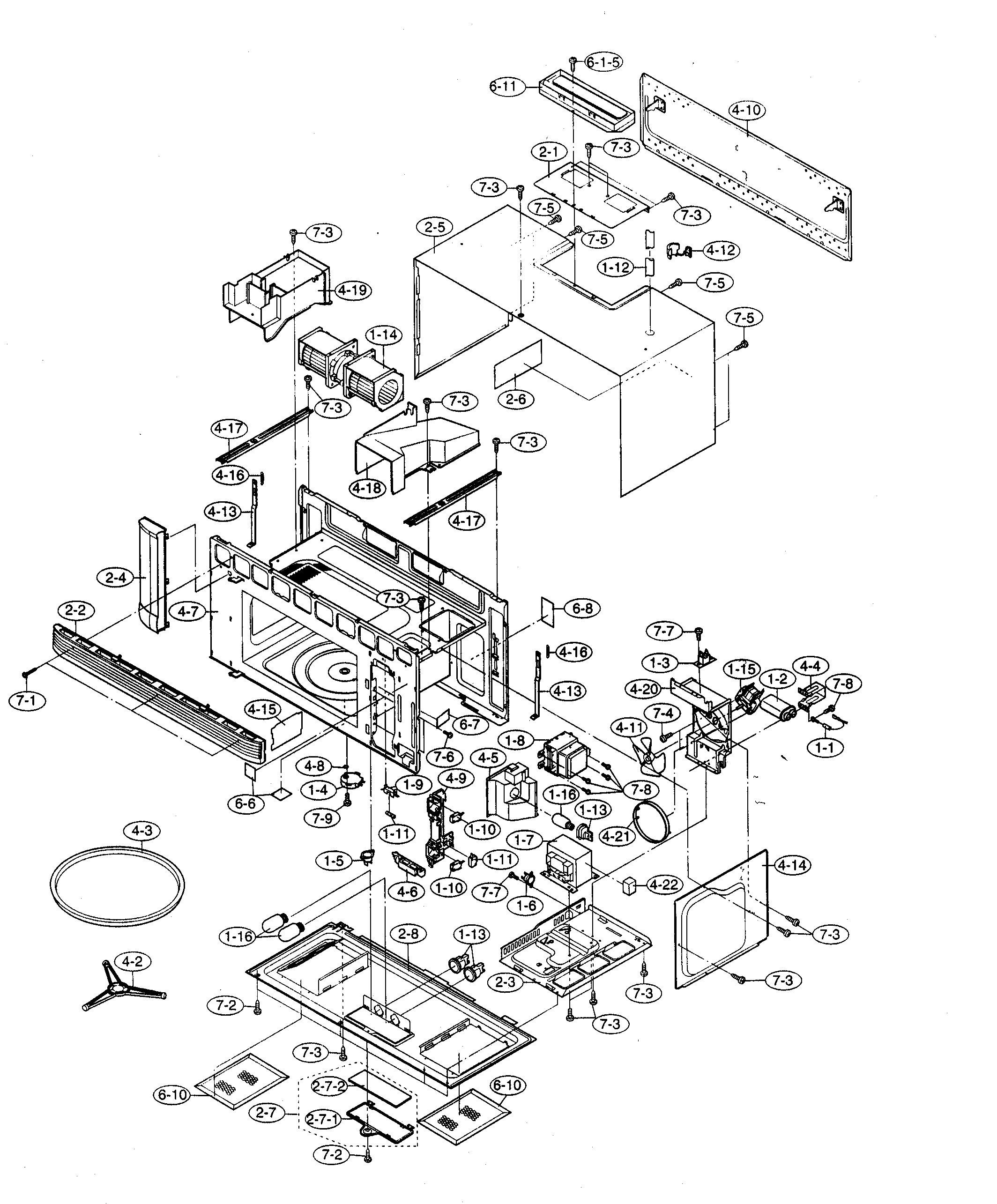 Oven/cabinet parts