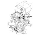 Sharp R-510FW oven/cabinet parts diagram