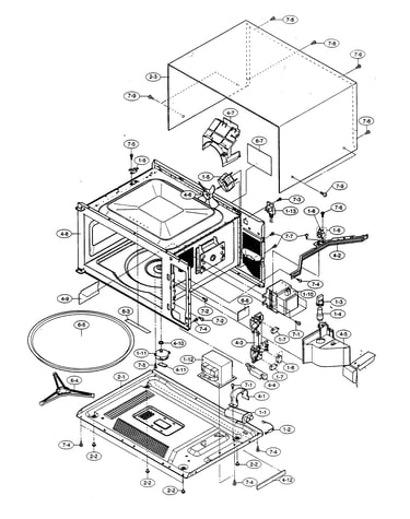Oven/cabinet parts