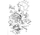 Sharp R-209FK oven/cabinet parts diagram