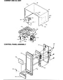 Cabinet/ac unit/control panel assy