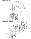 Cabinet/ac unit/control panel assy