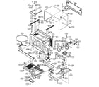 Sharp R-1211 oven/cabinet parts diagram