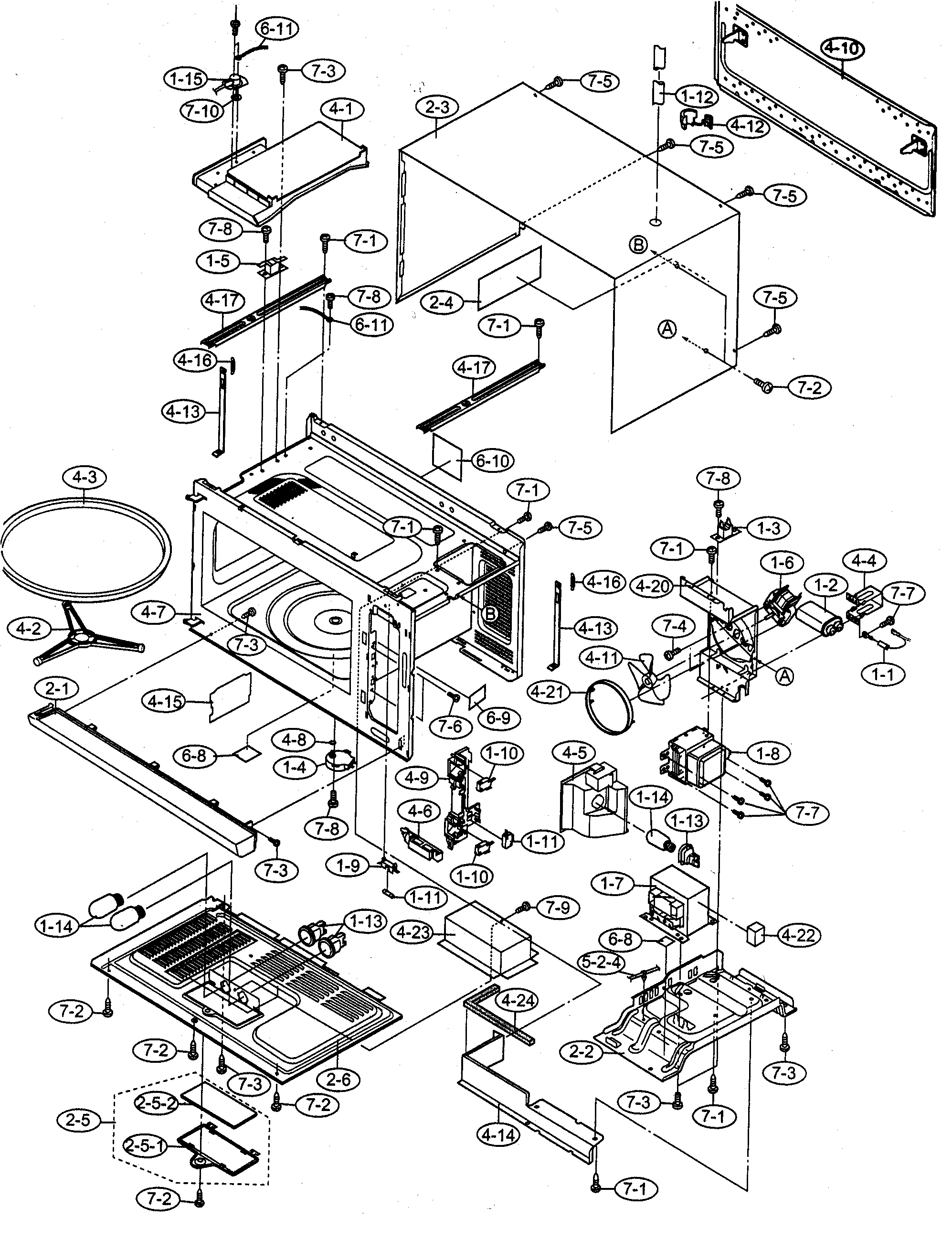 Oven/cabinet parts