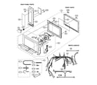 Sharp R-1210 rt panel/door parts/miscellaneous diagram