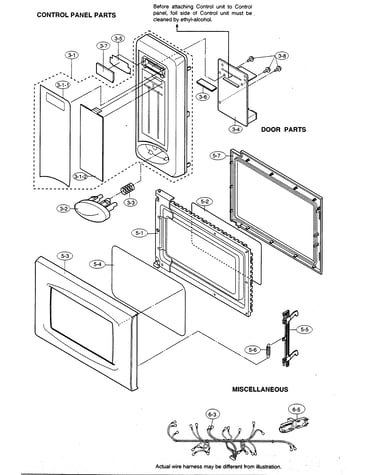 Control panel/door parts/miscellaneous