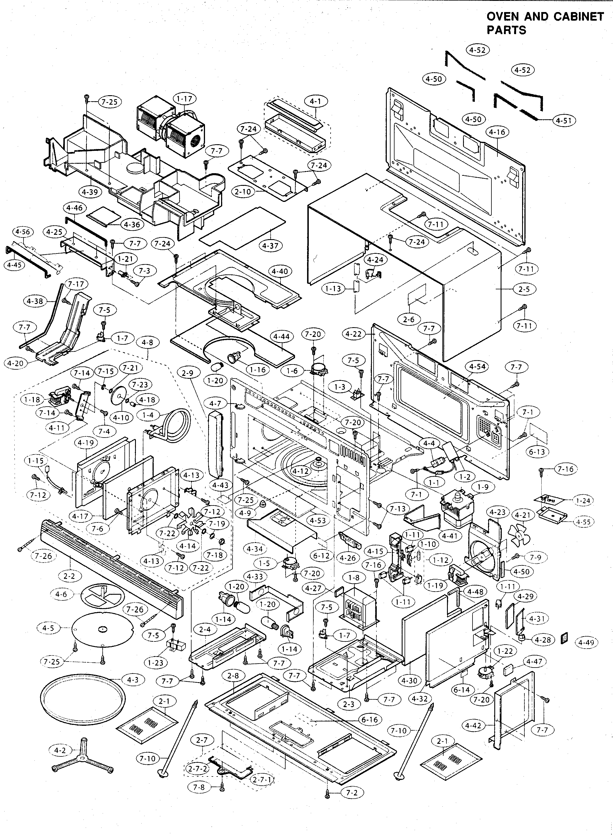 OVEN/CABINET PARTS