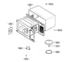 Kenmore 72162292200 oven cavity diagram