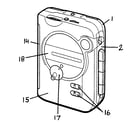 Aiwa HS-TA425 portable audio diagram