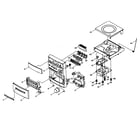 Aiwa XR-EM30 cabinet parts diagram