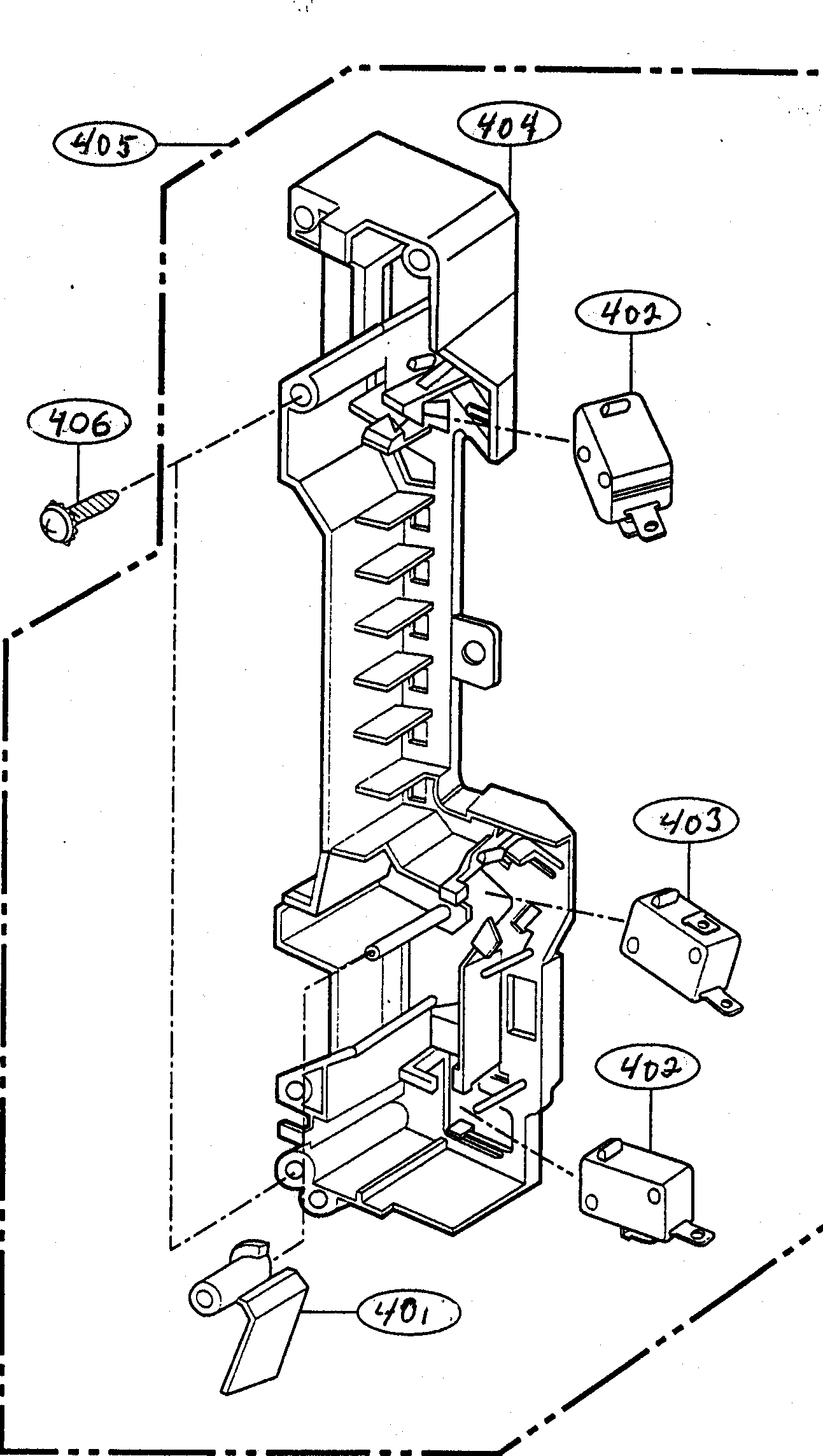 Latch board parts