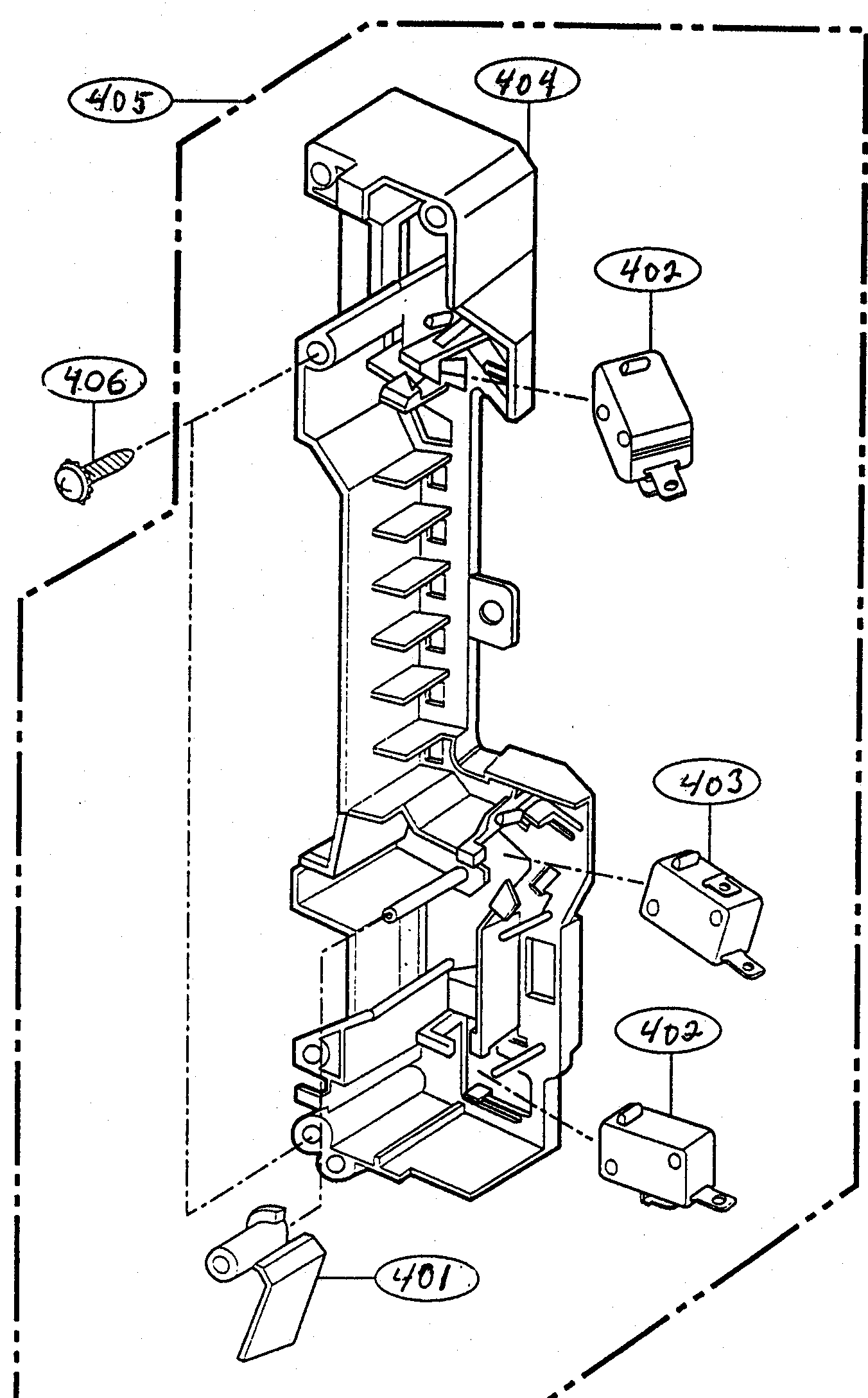 Latch board parts