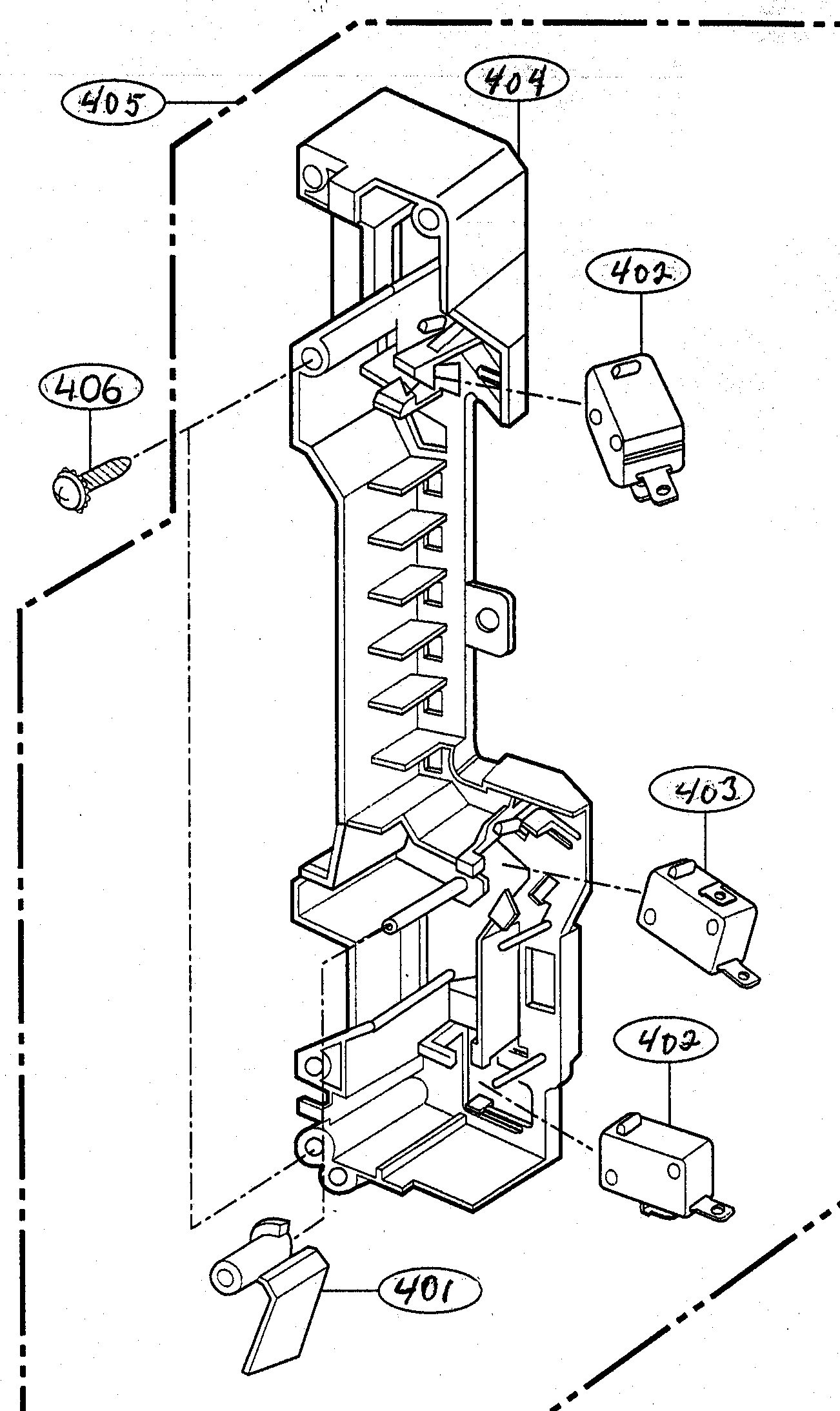 Latch board parts