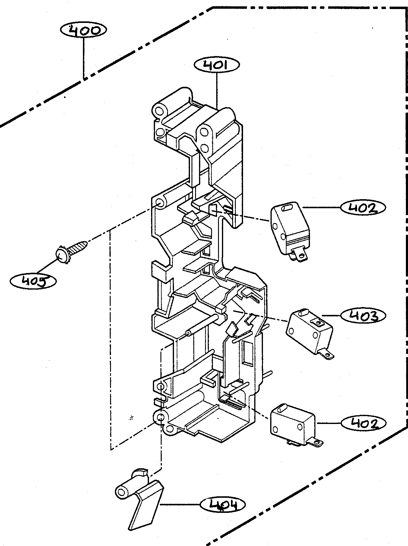Latch board parts