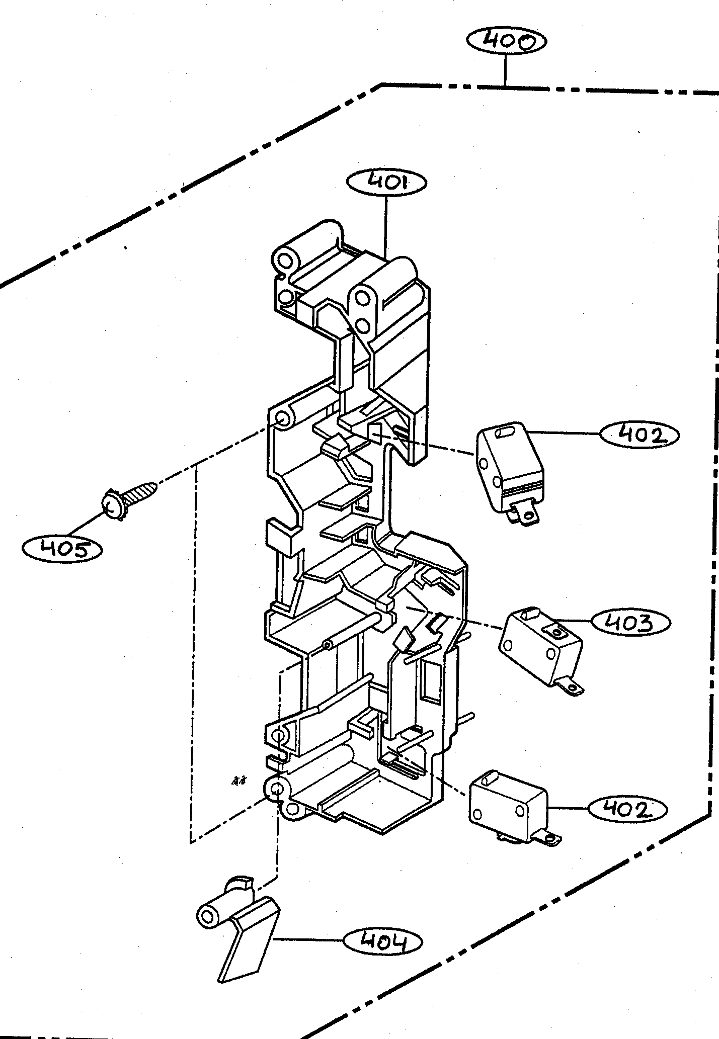 Latch board parts
