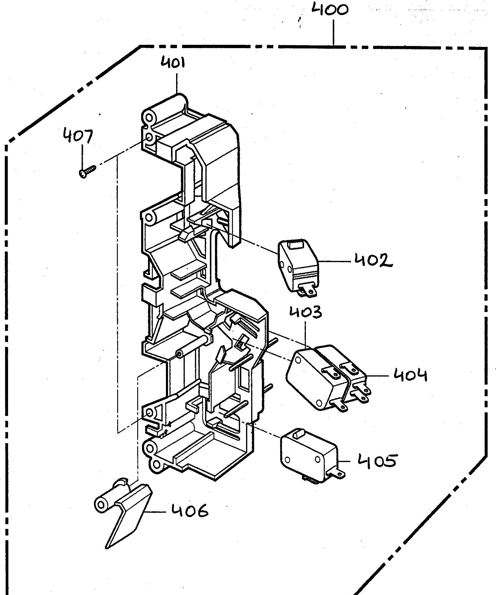Latch board parts