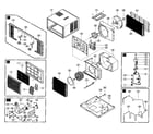 LG HBLG080 cabinet parts diagram