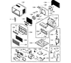LG LW1200ER cabinet parts diagram