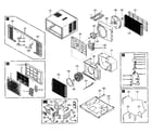 Goldstar M-8000 cabinet parts diagram