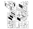 Goldstar R7003 cabinet parts diagram