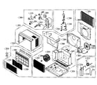 Goldstar WM5000 cabinet parts diagram