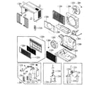 Goldstar M5203L cabinet parts diagram