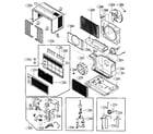 LG WG5000 cabinet parts diagram