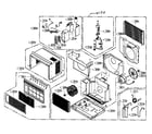 Goldstar M5400 cabinet parts diagram