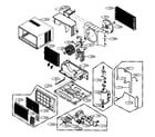 Goldstar LW-C1212CL cabinet parts diagram