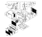 Goldstar LW-A0510CL cabinet parts diagram