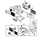 Goldstar LW-F2130CL cabinet parts diagram