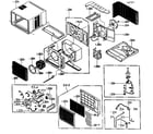 LG R1804 cabinet parts diagram