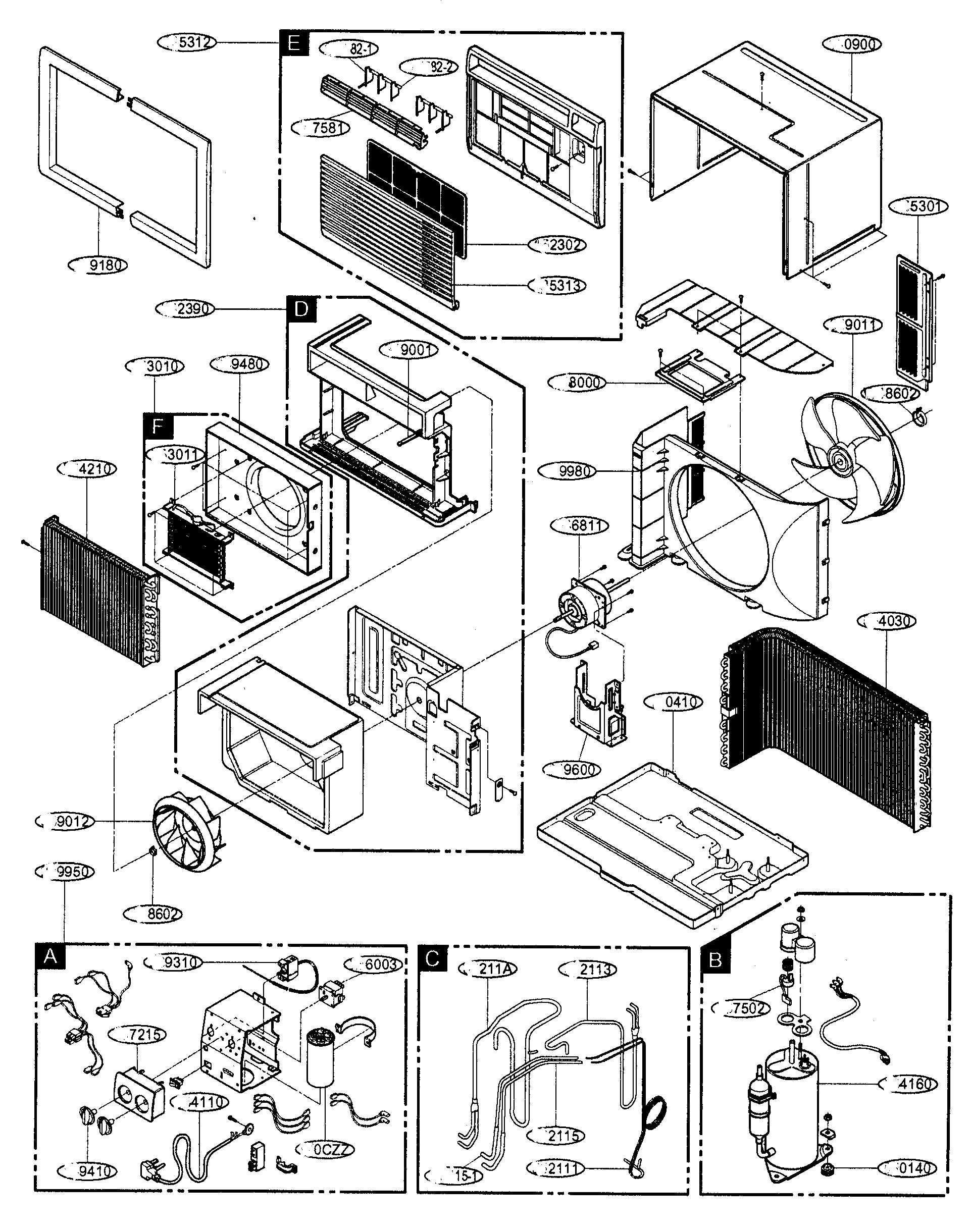 CABINET PARTS