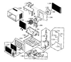 Goldstar LW-C1011CL cabinet parts diagram