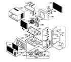 Goldstar LW-C1211CL cabinet parts diagram