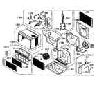 LG HBLG5000 cabinet parts diagram